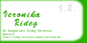 veronika rideg business card